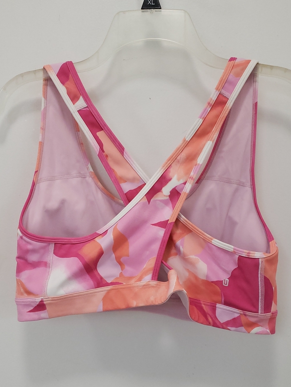 〰️Ideology〰️ Abstract Print Cross Back Sports Bra XL - Picture 2 of 3